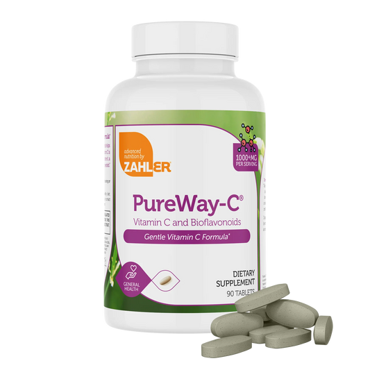 Zahler PureWay-C Vitamin C and Bioflavonoids, 1,000 mg, 90 Tablets