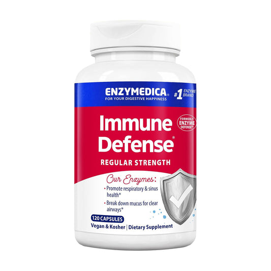 Enzymedica, Immune Defense, Regular Strength, Proteolytic Enzymes for Immune Support, 120 Count