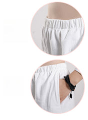 Xuanshan unisex lay suit tea suit cotton and linen wide-leg pants Chinese style Zen Chinese Tang style Zen suit set