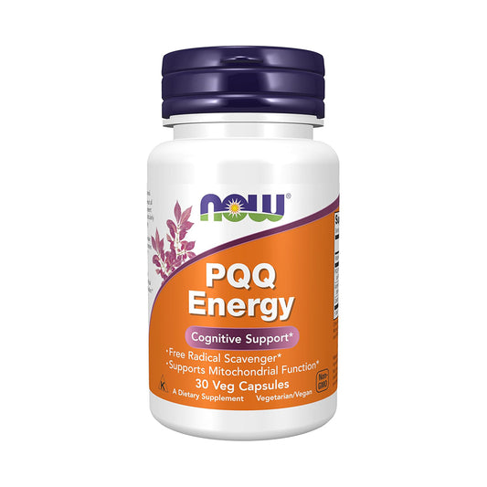 NOW Foods Supplements, PQQ Energy, Free Radical Scavenger*, Cognitive Support*, 30 Veg Capsules
