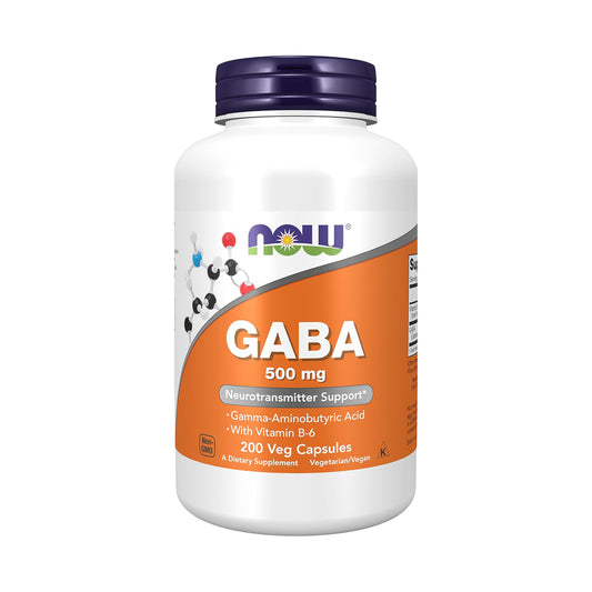 NOW GABA 500 mg,200 Veg Capsules