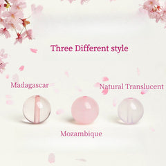 Natural Rose Quartz Bracelet – Pink Crystal Beaded Stretch Bangle for Friendship & Love (6/8/10/12mm)