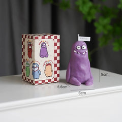 Ugly-Cute Monster Scented Candle Set – 5 Pieces, Ins-Style Kawaii Decor & Aromatherapy Gift Box
