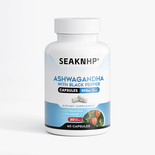 Seaknhp Ashwagandha 1300mg, Sleep Faster , Promotes normal hormone balance 60 capsules