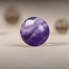 Natural Amethyst Bracelet – Purple Crystal Beaded Stretch Bangle for Calm, Clarity & Everyday Wear (6/8/10/12/14mm)