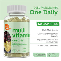 Zahler - One Daily Vegan Multivitamins for Women & Men (60 Count) Kosher Essential Vitamins & Minerals with Whole Food Spectra Blend