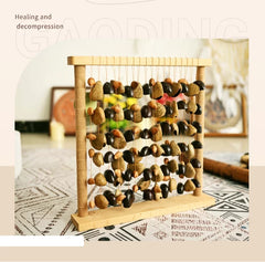 Healing Forest Nut Shell Rattle & Wind Chime – Indonesian Black Fruit, Sound Therapy Instrument