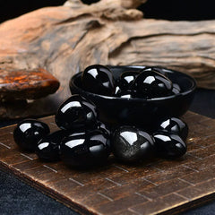 Natural Black Obsidian Rough Stones – Large Raw Volcanic Glass Chunks for Aquarium, Planter Landscaping & Specimen Decor