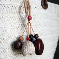 Handmade Seed Shell – Natural Fruit Shell Rattle for Sound Healing, Yoga & Meditation Stlye D