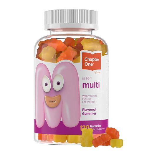 Zahler - Chapter One Kids Multivitamin Gummy with 13 Vitamins & Nutrients (120 Flavored Gummies)
