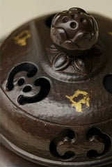 Elephant-Foot Tripod Incense Burner – Creative Ceramic Censer & Base, Holder