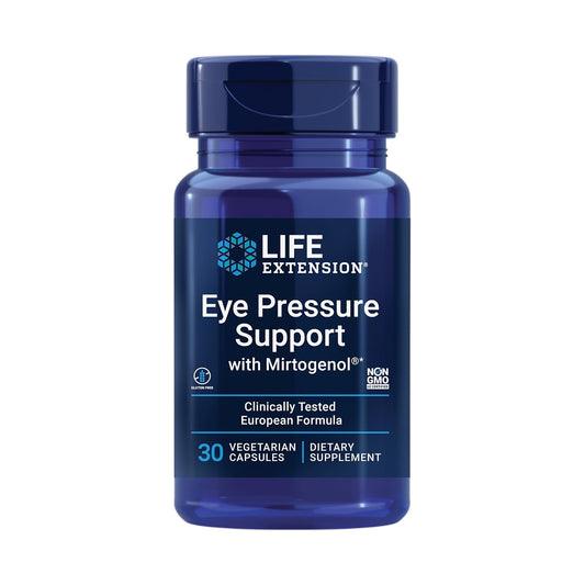 Life Extension Eye Pressure Support with Mirtogenol - Eye Health Supplement for Healthy Eye Pressure 30 Capsules