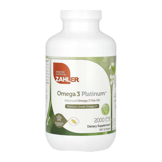 Zahler, Omega 3 Platinum, Advanced Omega 3 Fish Oil, 360 Softgels (1,000 mg per Softgel)