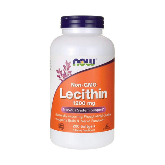 Now Foods Non-GMO Lecithin 1,200 mg 200 Sgels