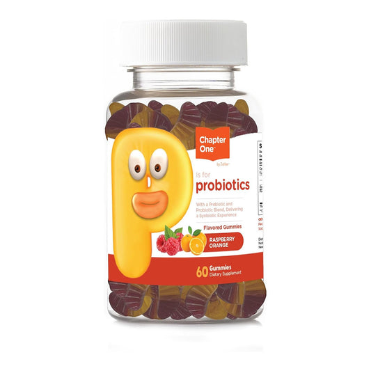 Zahler Chapter One Probiotic Gummies, with a Prebiotic and Probiotic Blend 60 Count.