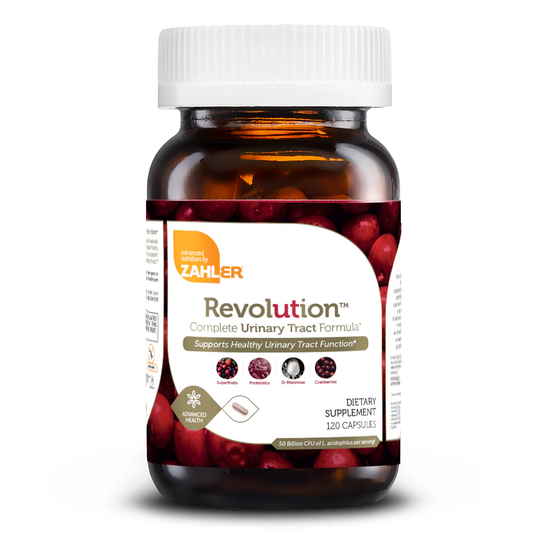 Zahler Revolution - Complete Womens Urinary Tract Health Formula with Probiotics - UTI Pills - 1200mg D-Mannose and Cranberry Supplement -(120 Capsules)