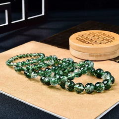 Natural Green Phantom Bracelet – Beads 6/8/10/12mm)
