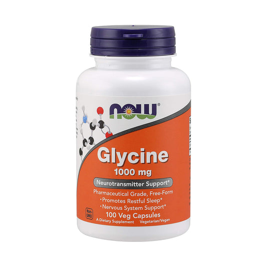 NOW FOODS Glycine, 100 Count