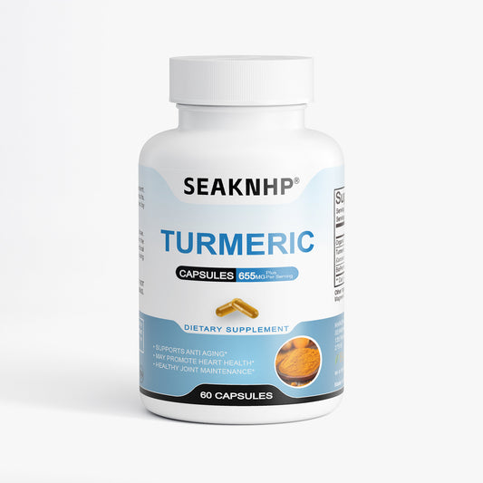 Seaknhp Supplements Turmeric With Bioperine 60 capsules Promotes digestive health