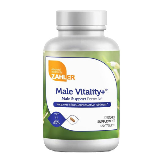 Zahler Male Vitality+ and Fertility Supplements, Male Formula Supporting Energy and Reproductive Wellness, 120 Tablets