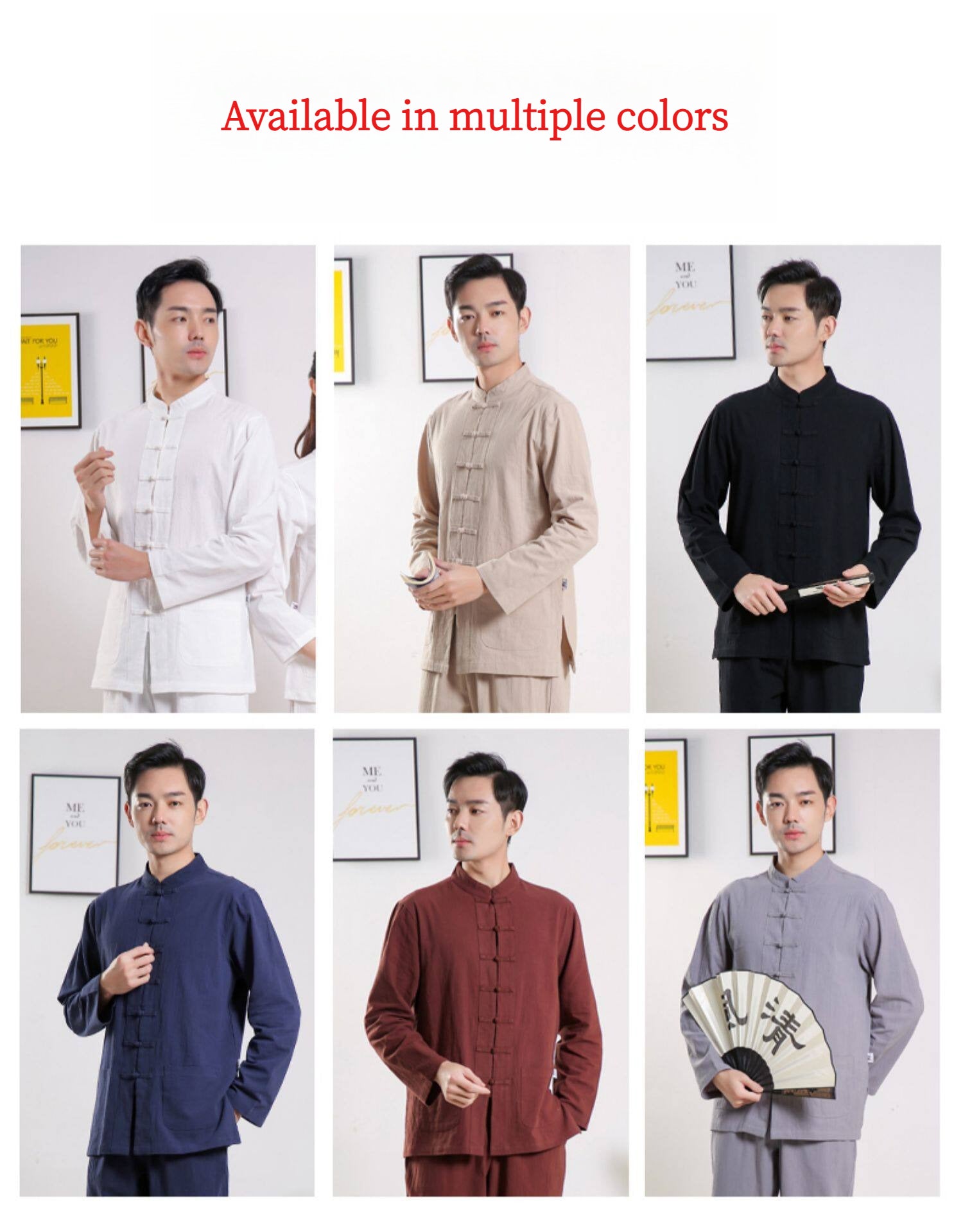 Zen Jushi Clothing – Cotton Linen Tai Chi & Yoga Outfit, Unisex Dharma / Tea Ceremony Suit