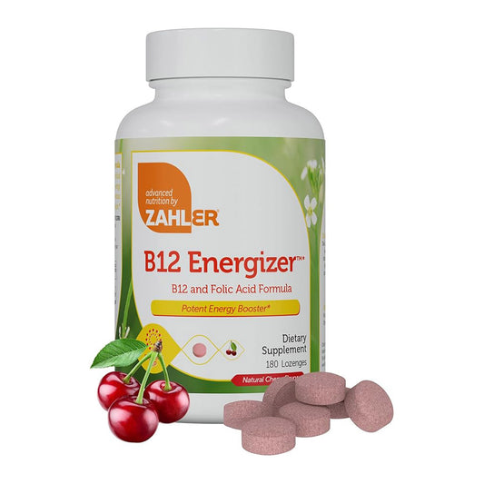 Zahler Energizer - Vitamin Methylated B12 & Folate Supplement with 1360 mcg Folic Acid + 1000 mcg Methyl Vitamin B12 (180 Count)