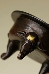 Elephant-Foot Tripod Incense Burner – Creative Ceramic Censer & Base, Holder
