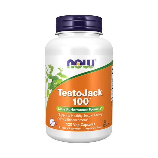 NOW Foods Supplements, TestoJack™ 100 with LJ100®, a potent standardized extract of Tongkat Ali (Eurycoma longifolia),120 Veg Capsules