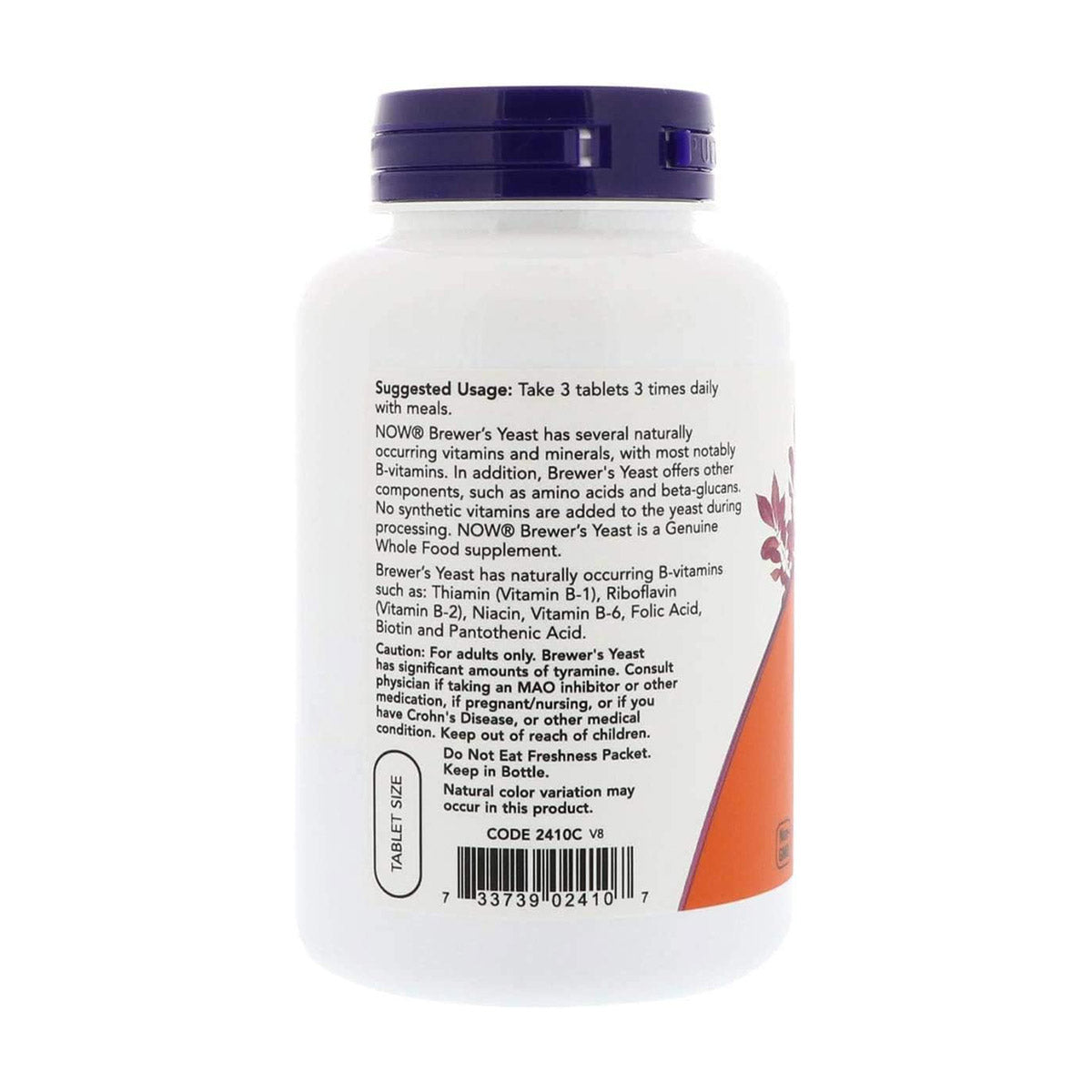 Now Foods Brewer's Yeast 650 mg 200 Tabs