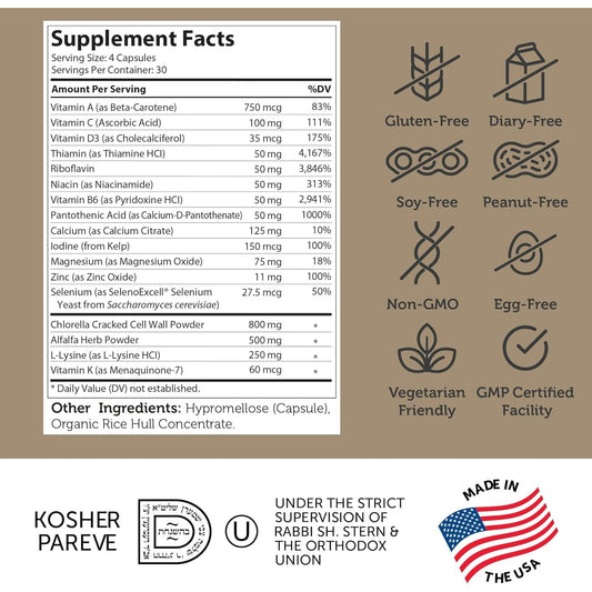 Zahler - Height Factor Healthy Growth Support Vitamin & Mineral Capsules (120 Count) - Kosher Height & Growth Supplement for Kids, Teens & Young Adults - Grow Taller Growth Hormone Support Nutrients