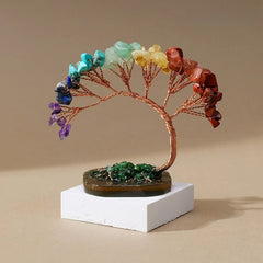 Natural Gemstone Money Tree – 6 Colors (Amethyst/Aquamarine/Agate etc.) Feng Shui Desk Ornament Colorful crystal