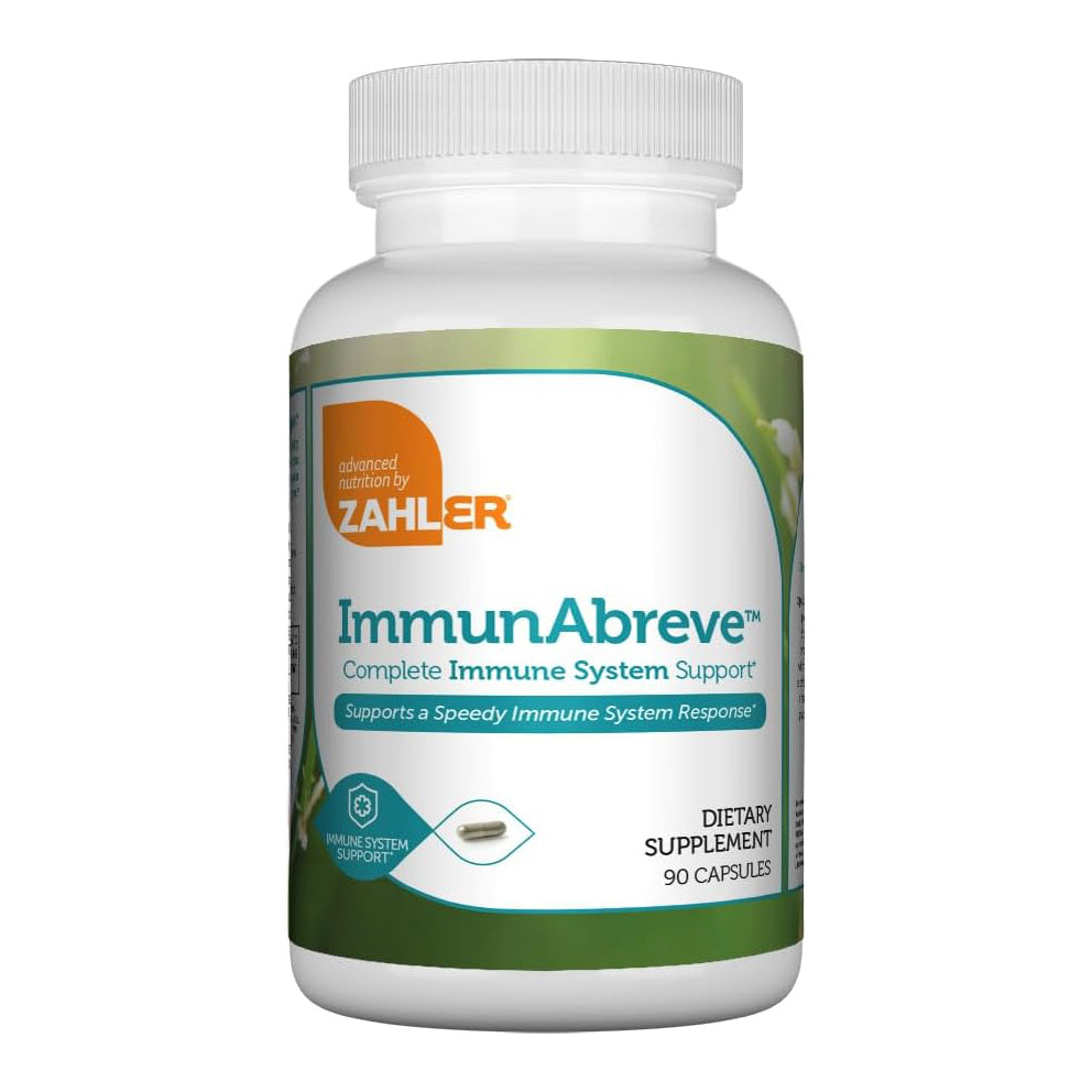 Zahler ImmunAbreve, Powerful Immune System Support, Contains Vitamin C Pantothenic Acid Echinacea and More (90 Capsules)