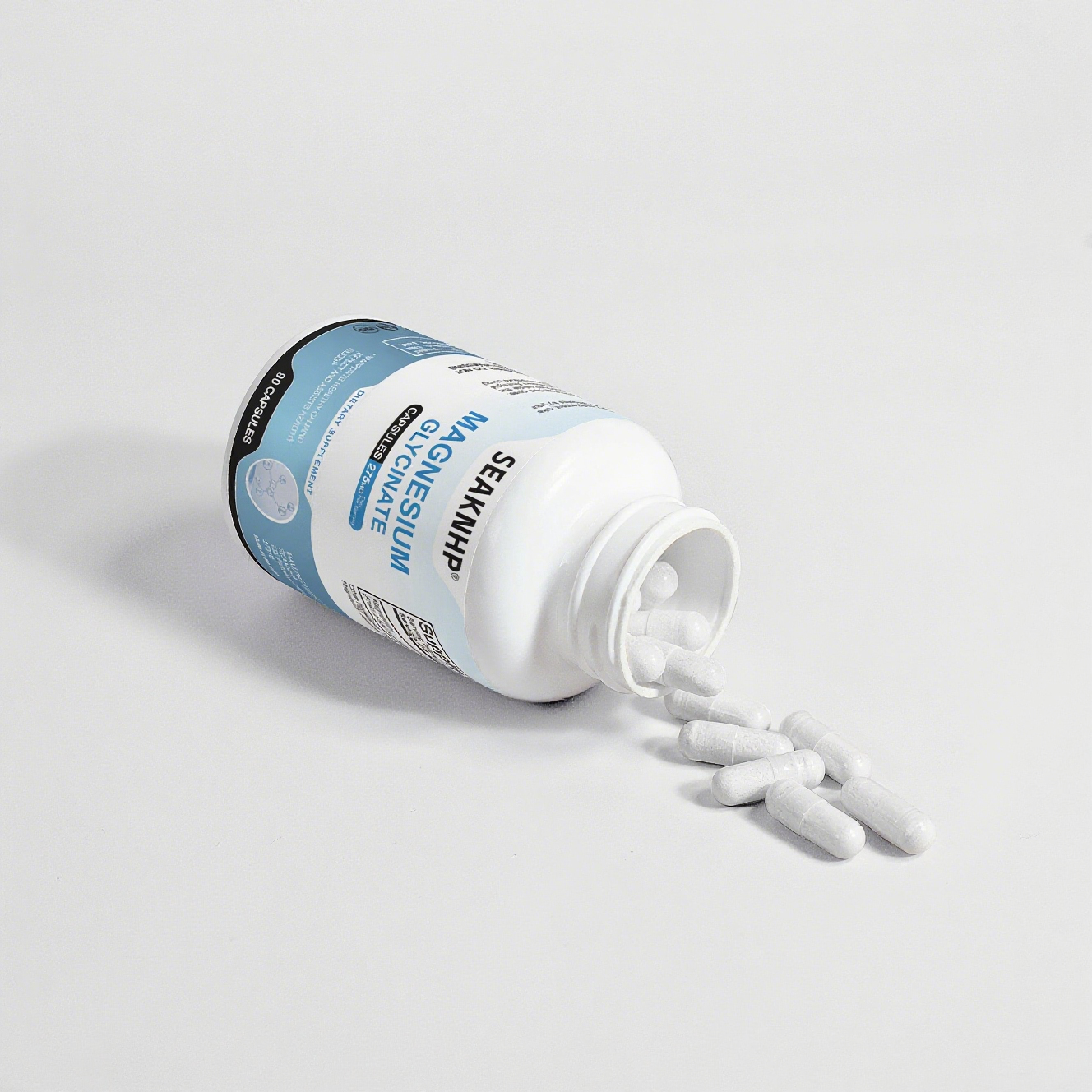 Seaknhp Magnesium Glycinate 90 caps Supports normal blood pressure