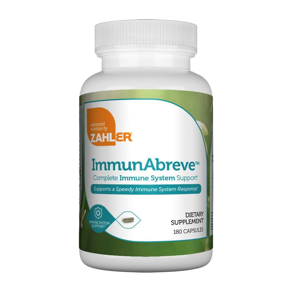 Zahler ImmunAbreve, Powerful Immune System Support, Contains Vitamin C Pantothenic Acid Echinacea and More (180Capsules)