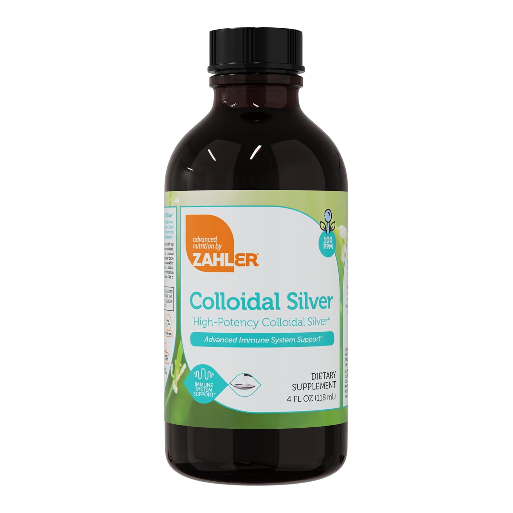 Zahler's High-Potency Colloidal Silver, Advanced Immune System Support, 4 FL OZ.