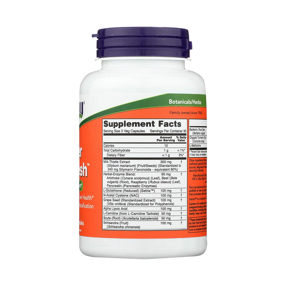 NOW Foods Supplements Liver Refresh 180 Capsules