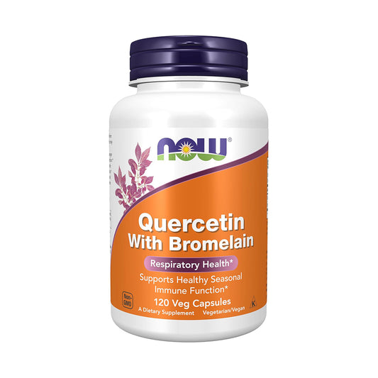 NOW Foods - Quercetin with Bromelain - 120 Vegetable Capsule(s)