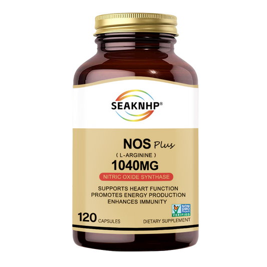 Seaknhp L-Arginine Nos Plus 1040mg Support Heat & Energy 120 Capsules