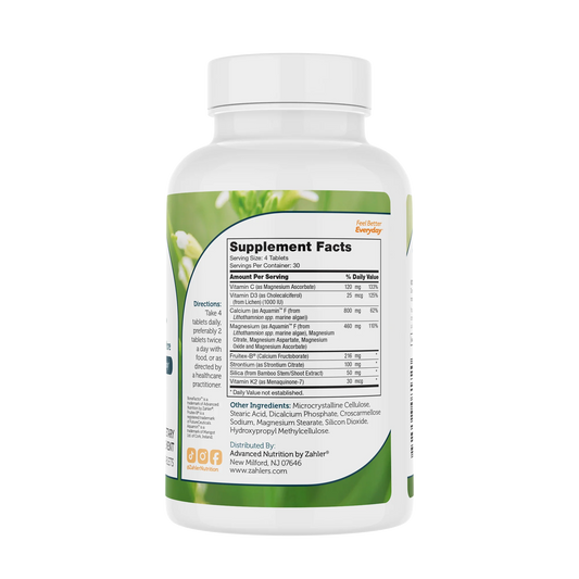 Zahler Bonefactor, Bone Strength Supplement containing Calcium, Vitamin D, Vitamin K and Magnesium, Certified Kosher, 120 Tablets