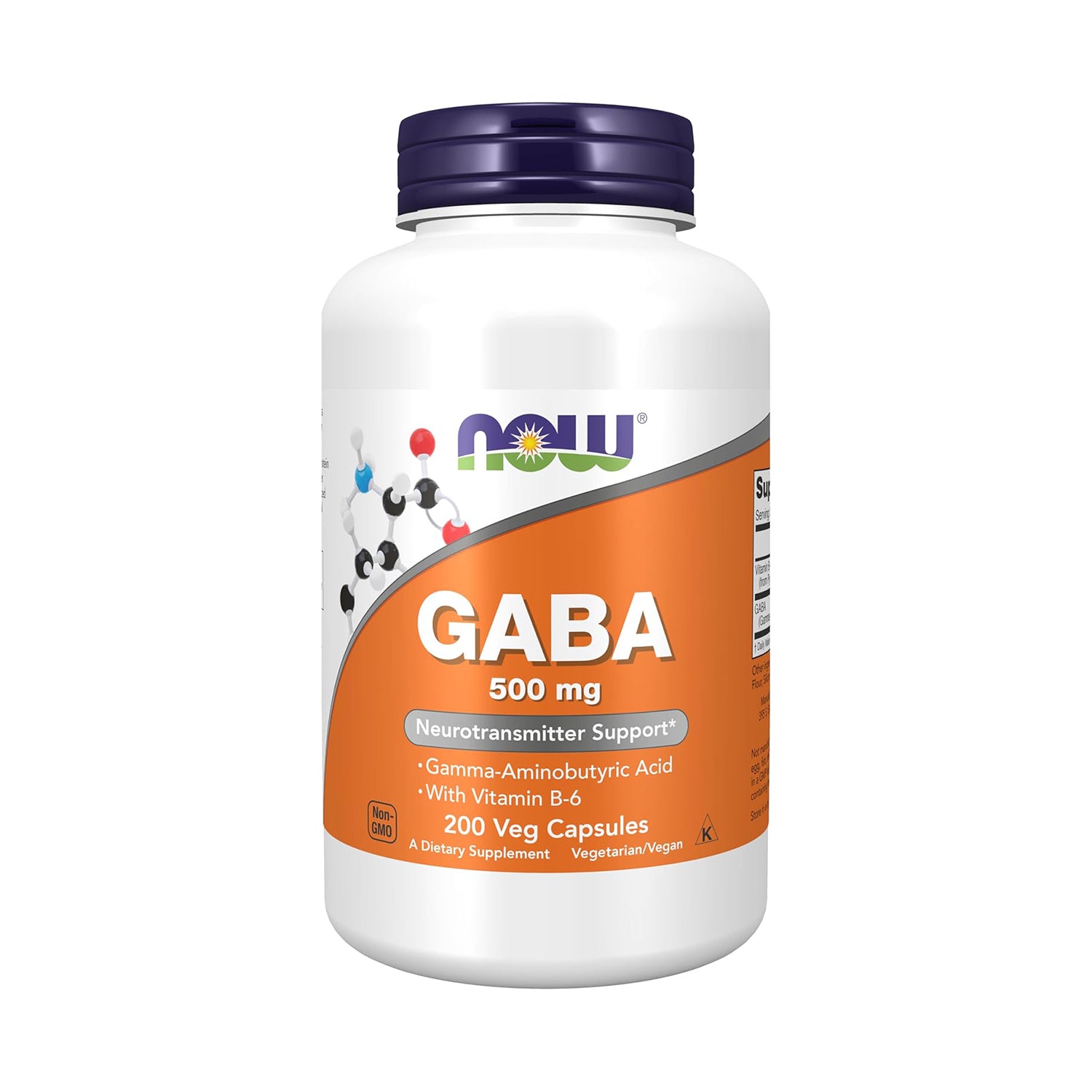NOW GABA 500 mg,200 Veg Capsules