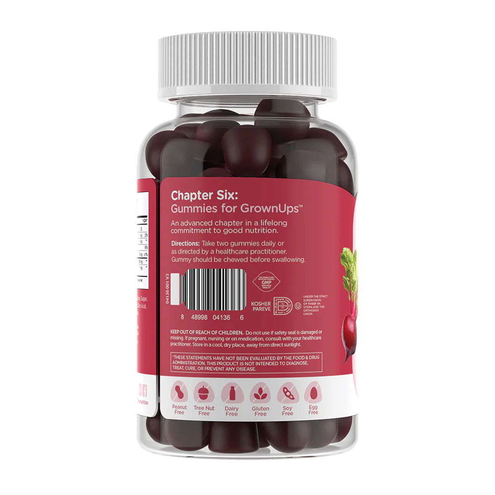 Zahler Chapter Six, Beet Root Gummies Heart Support, Dark Cherry, 60 Gummies