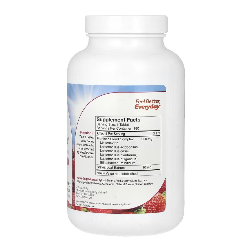 Zahler Kidophilus, Kids Probiotic, Great Tasting Probiotics for Kids, Certified Kosher (180 Count)