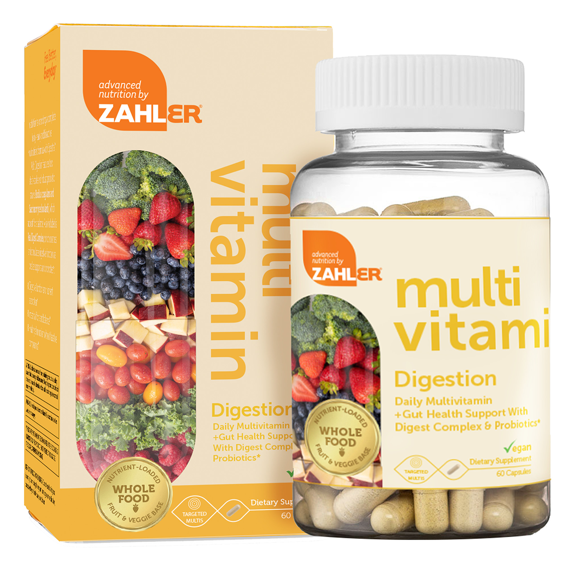 Zahlers, Kosher Multivitamin Digestion - 60 Vegetarian Capsules