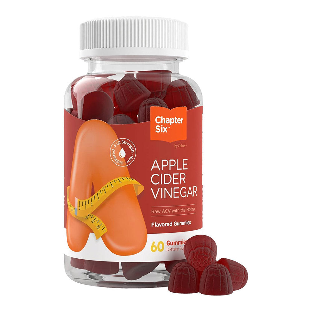 Zahler Chapter Six Apple Cider Vinegar Gummies, Apple, 60 Gummies