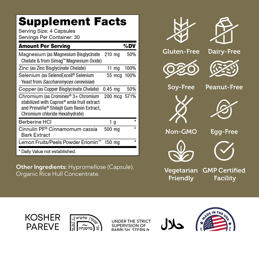 Zahler, Diabetter™, Advanced Glucose Support, 120 Capsules