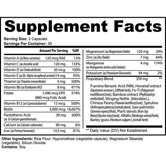 Seaknhp Supplement Hair, Skin and Nails Essentials 60 Capsules