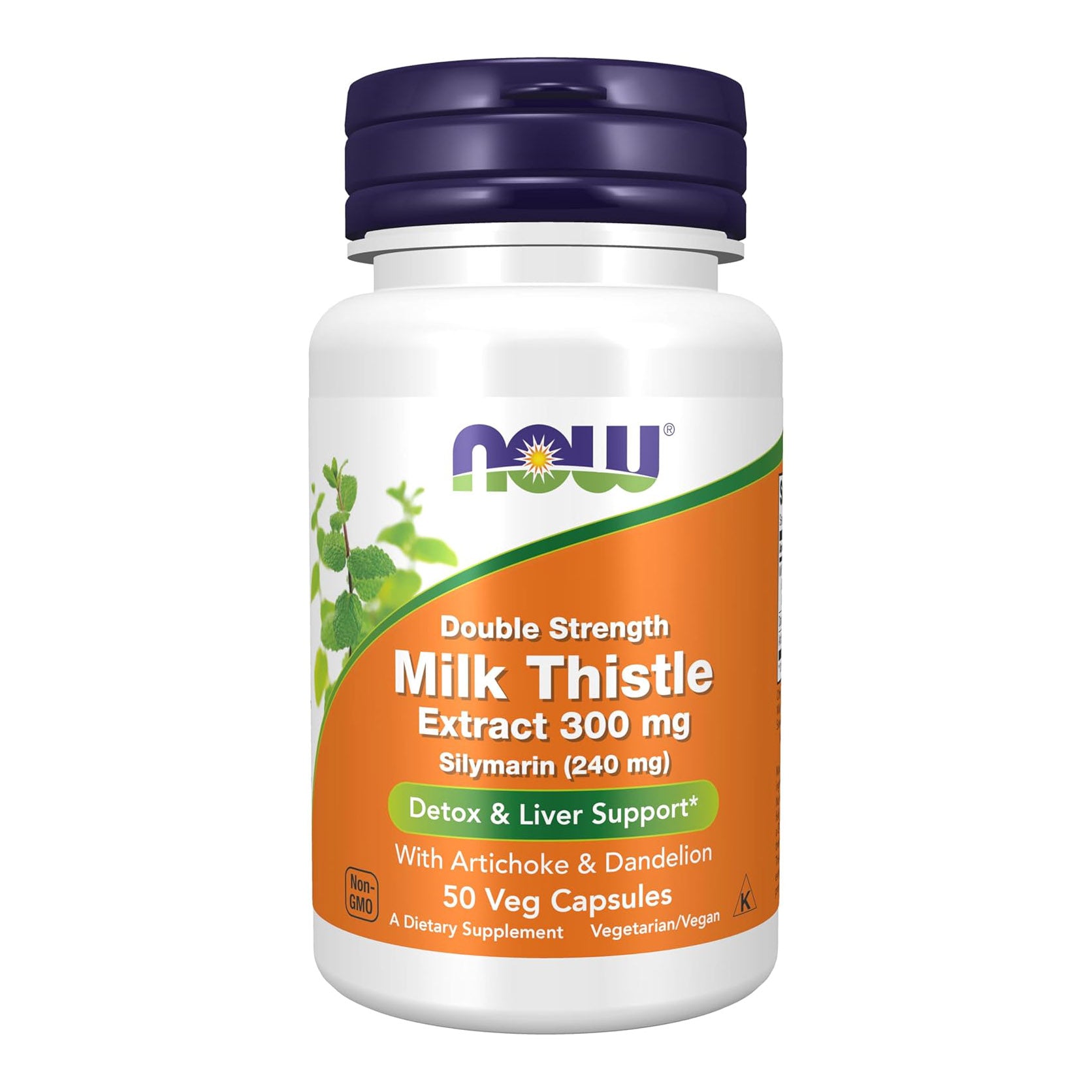 NOW Foods Supplements, Silymarin Milk Thistle Extract 300 mg with Artichoke and Dandelion Supports Liver Function, 50 Capsules