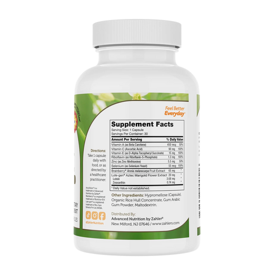 Zahler AccuVision, Advanced Eye Health Formula, 30 Capsules