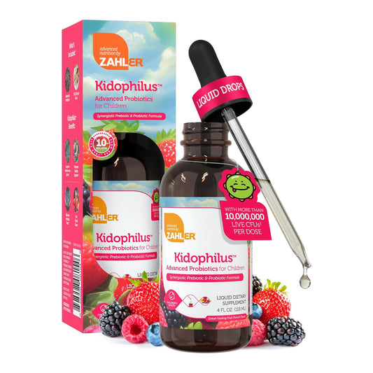 Zahler - Kidophilus Liquid Drops Probiotics for Kids (4 Fl Oz) Children's Probiotic Drops Supplement