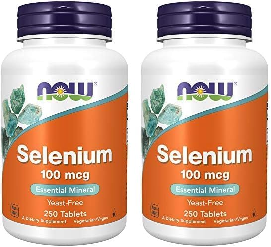 NOW Foods Supplements, Selenium (L-Selenomethionine) 100 mcg, Essential Mineral*, 250 Tablets